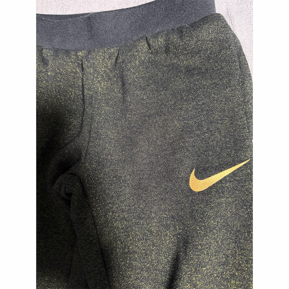 Nike Toddler Girls 2pc Fleece Sweat Set Sweatshirt Jogger Pants 4 Black - Picture 8 of 9